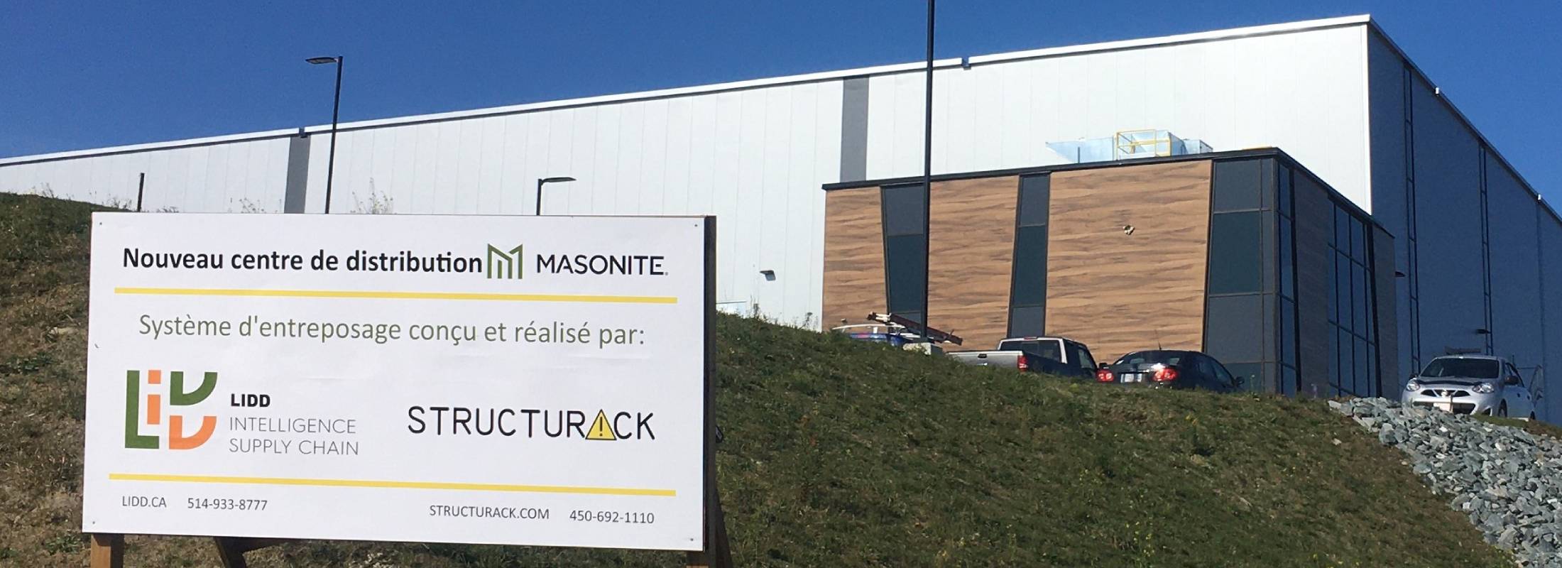 Nouveau centre de distribution Masonite à Windsor, Qc